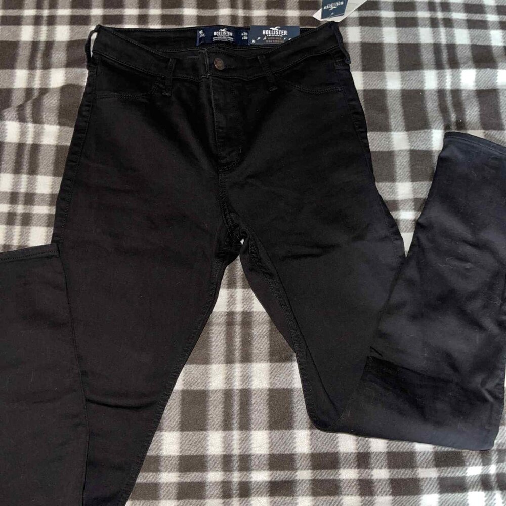 Womens Hollister Black Skinny Jeans 9L